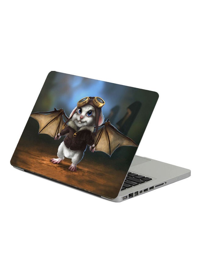 Generic Rabbit WingsPrinted Laptop Sticker Multicolor 