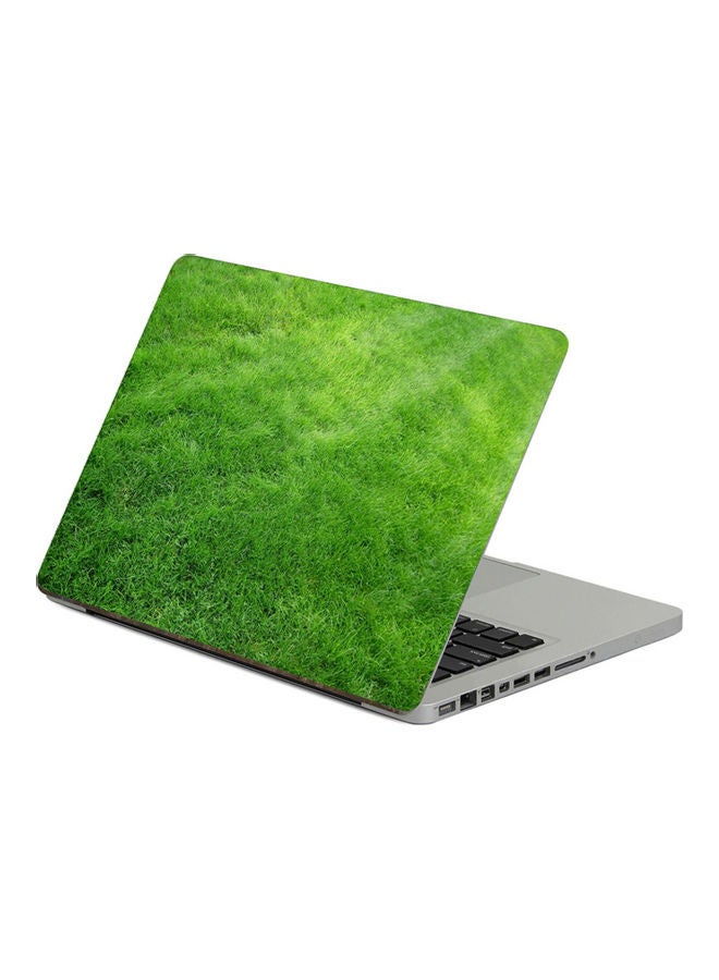 Texture GrassPrinted Laptop Sticker Multicolor