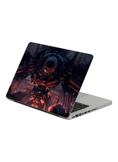 Cyborg RobotPrinted Laptop Sticker Multicolor