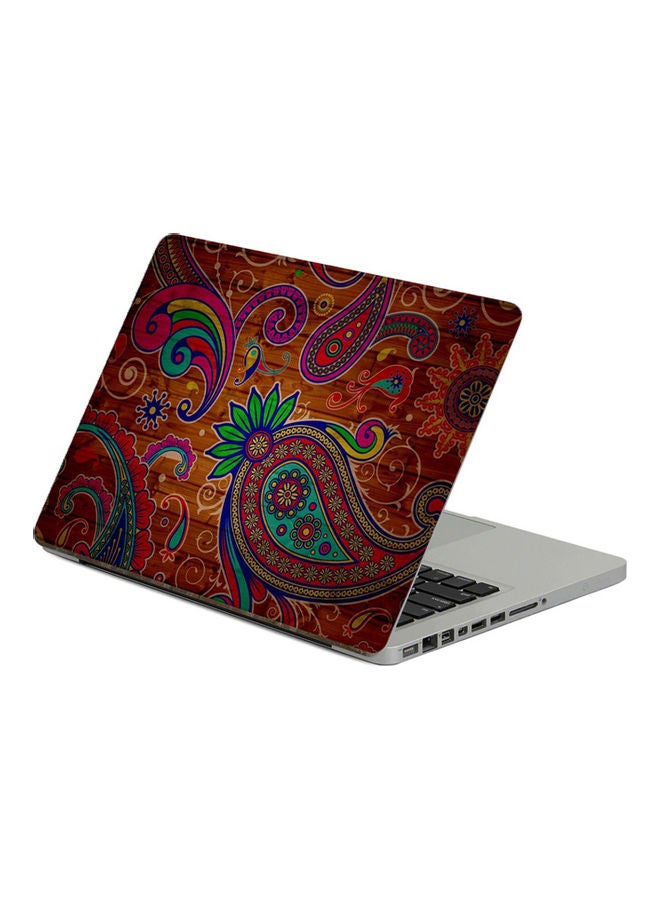 Pattern TexturePrinted Laptop Sticker Multicolor