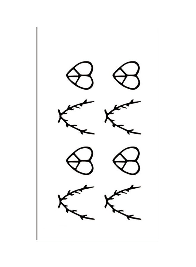 Waterproof Fashionable Temporary Tattoo Sticker Black - Image 1