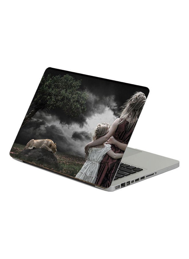 Children GirlsPrinted Laptop Sticker Multicolor