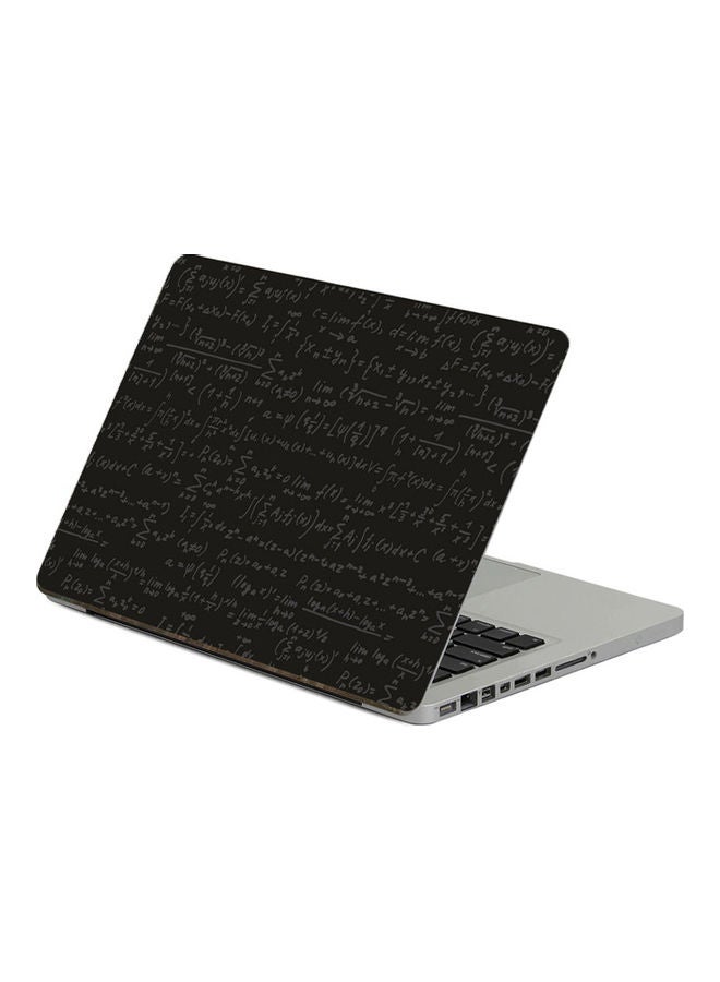 Black FormulaPrinted Laptop Sticker Multicolor