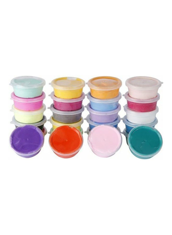 24-Piece Fluffy Slime Dough Toy Set Multicolor - Image 1