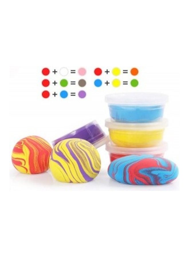 24-Piece Fluffy Slime Dough Toy Set Multicolor - Image 2
