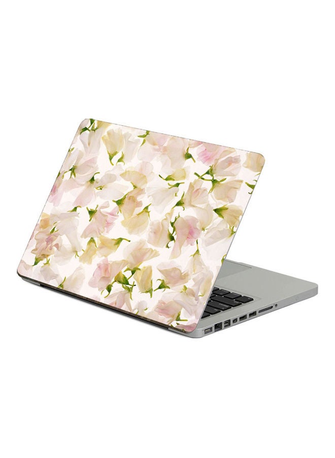 Flowers BudsPrinted Laptop Sticker Multicolor