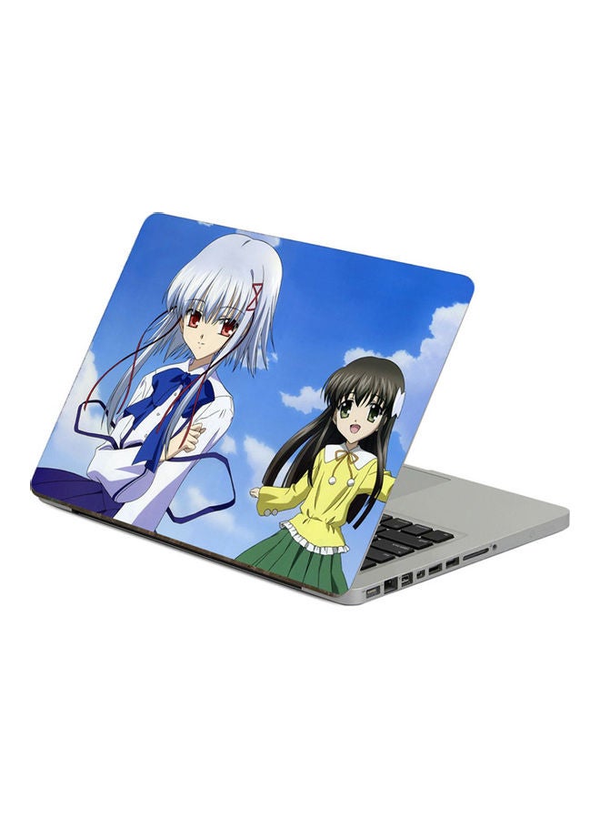 Anime GirlsPrinted Laptop Sticker Multicolor