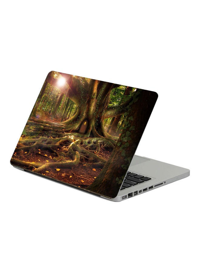House ForestPrinted Laptop Sticker Multicolor