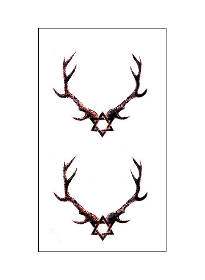 Waterproof Fashionable Temporary Tattoo Sticker Brown - Image 1