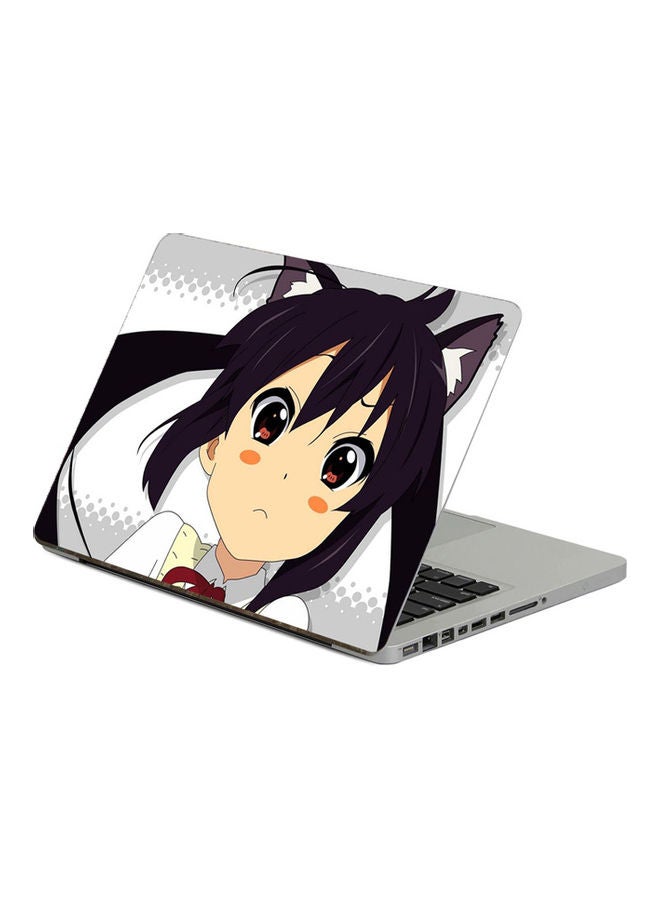ملصق لابتوب بطبعة فتاة أنمي متعدد الألوان
