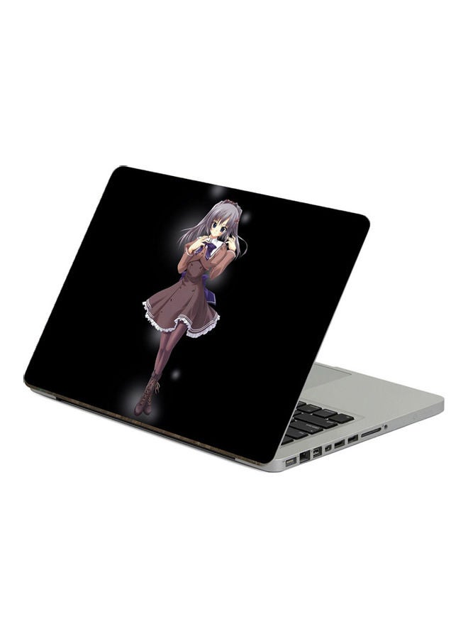 Girl SweetPrinted Laptop Sticker Multicolor