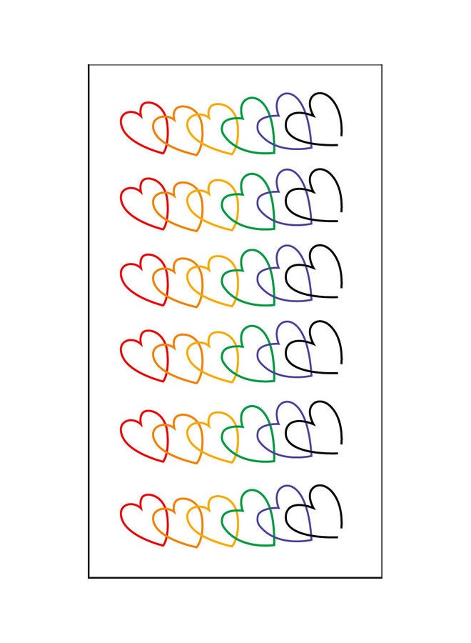 ملصق تاتو مؤقت عصري مقاوم للماء متعدد الألوان - Image 1