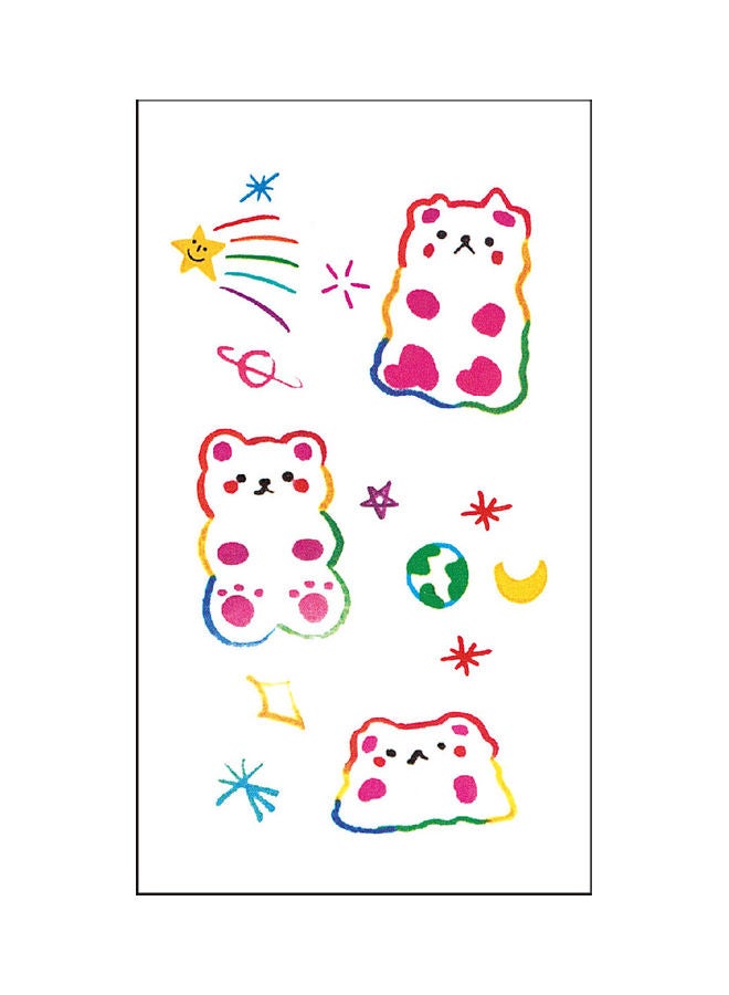 Waterproof Fashionable Temporary Tattoo Sticker Multicolour - Image 1