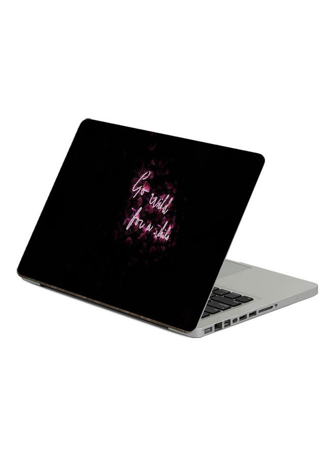 Inscription NeonPrinted Laptop Sticker Multicolor