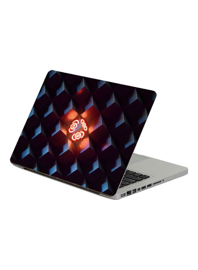 Generic Cubes GlowPrinted Laptop Sticker Multicolor 