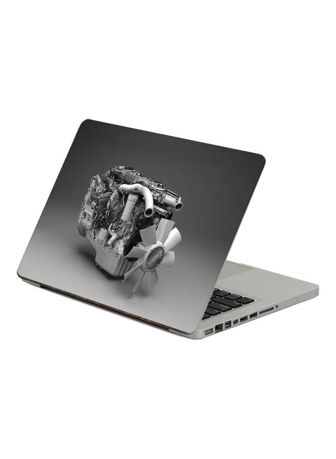 3D EnginePrinted Laptop Sticker Multicolor