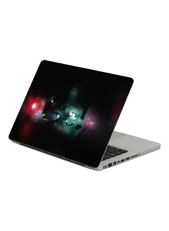 ملصق لابتوب بطبعة نقوش زجاجية مقاس 13.3 بوصة، بعدة الوان. متعدد الألوان