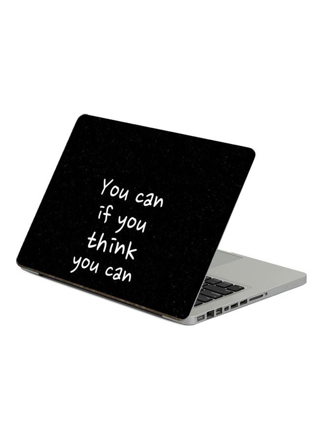 Inscription QuotePrinted Laptop Sticker 13.3 Inch Multicolor Multicolor