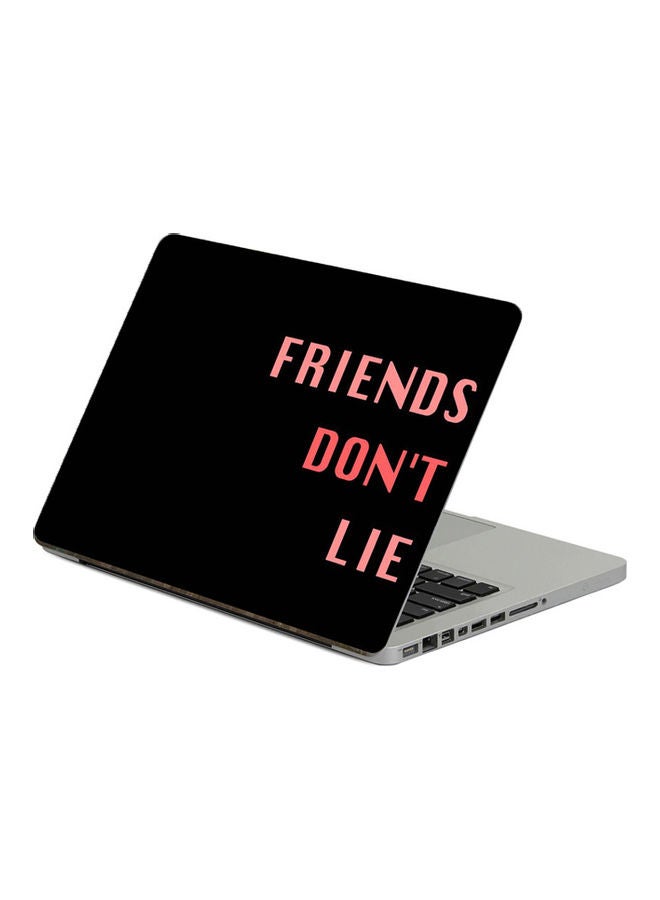 Inscription FriendsPrinted Laptop Sticker 13.3 Inch Multicolor Multicolor