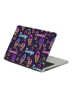 Ice Cream PatternsPrinted Laptop Sticker 13.3 Inch Multicolor Multicolor
