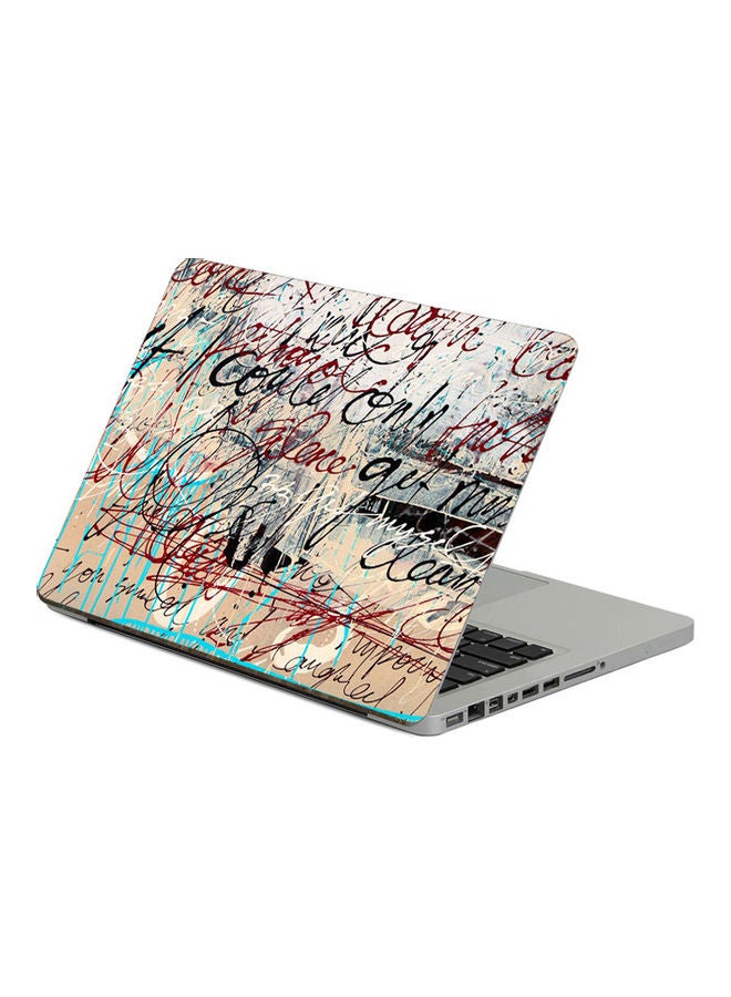 Inscriptions WallPrinted Laptop Sticker 13.3 Inch Multicolor Multicolor