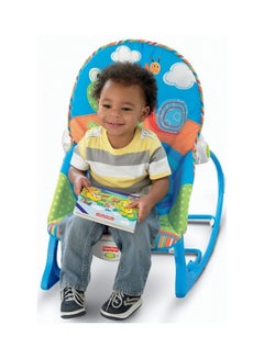 FISHER Infant To Toddler Rocker And Seat With Rattles Multicolor  - Image 3