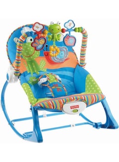 FISHER Infant To Toddler Rocker And Seat With Rattles Multicolor  - Image 1
