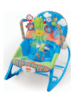 FISHER Infant To Toddler Rocker And Seat With Rattles Multicolor  - Image 4