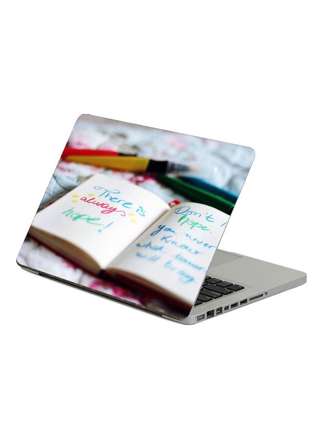 Notebook LetteringPrinted Laptop Sticker 13.3 Inch Multicolor Multicolor 