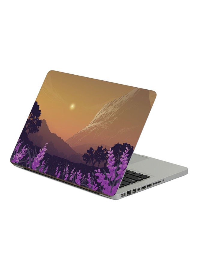 Landscape MountainsPrinted Laptop Sticker 13.3 Inch Multicolor Multicolor