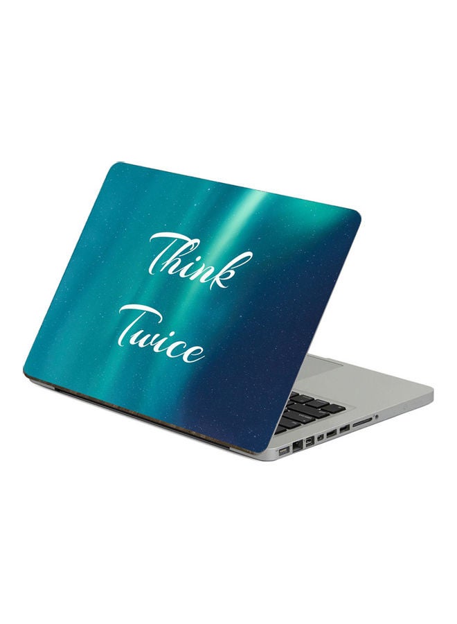 Text InscriptionPrinted Laptop Sticker 13.3 Inch Multicolor Multicolor