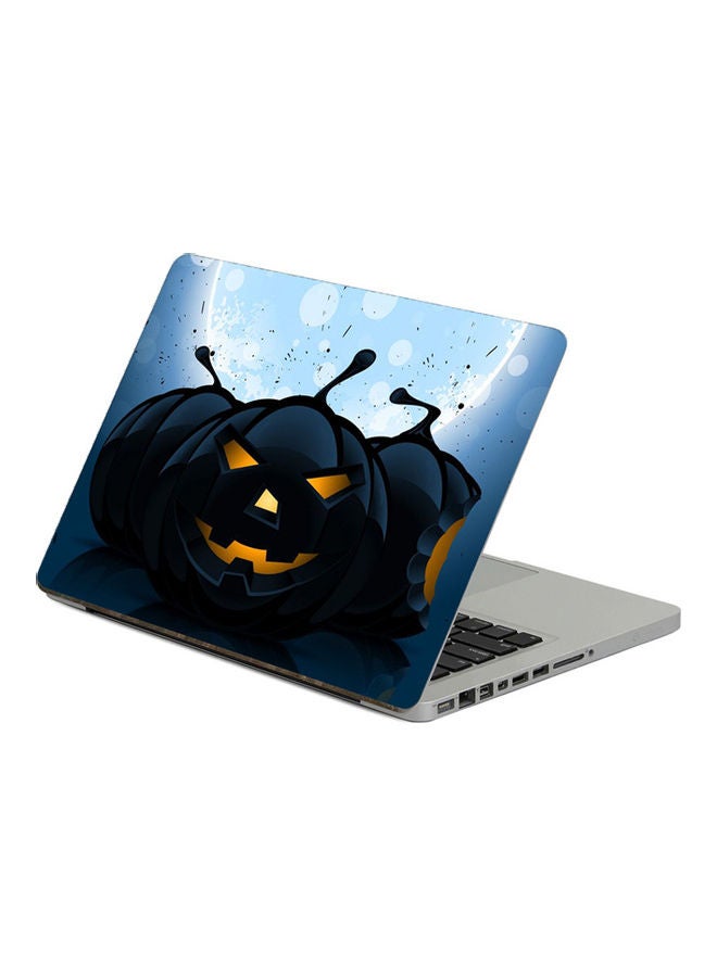 Halloween PumpkinPrinted Laptop Sticker 13.3 Inch Multicolor Multicolor 