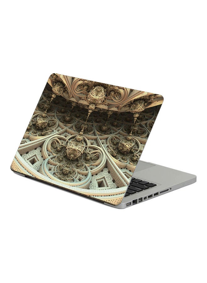 ملصق لابتوب بطبعة ثلاثية الأبعاد بنمط كسوري مقاس 13.3 بوصة، بعدة الوان. متعدد الألوان