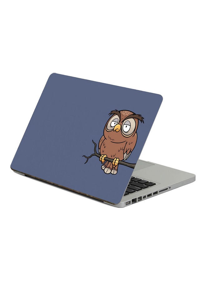 Owl ArtPrinted Laptop Sticker 13.3 Inch Multicolor Multicolor