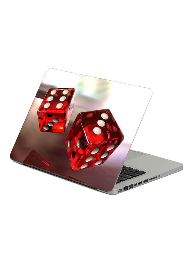 ملصق لابتوب بتصميم نرد مقاس 13.3 بوصة، بعدة الوان. متعدد الألوان