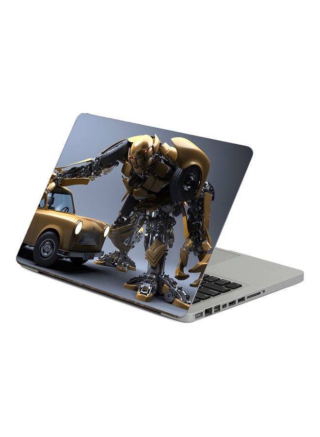 Generic Robot CarPrinted Laptop Sticker 13.3 Inch Multicolor Multicolor 