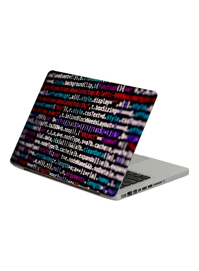 Code SymbolsPrinted Laptop Sticker 13.3 Inch Multicolor Multicolor