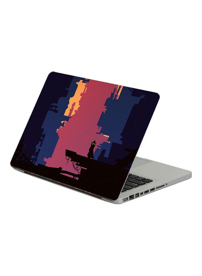 City SilhouettePrinted Laptop Sticker 13.3 Inch Multicolor Multicolor