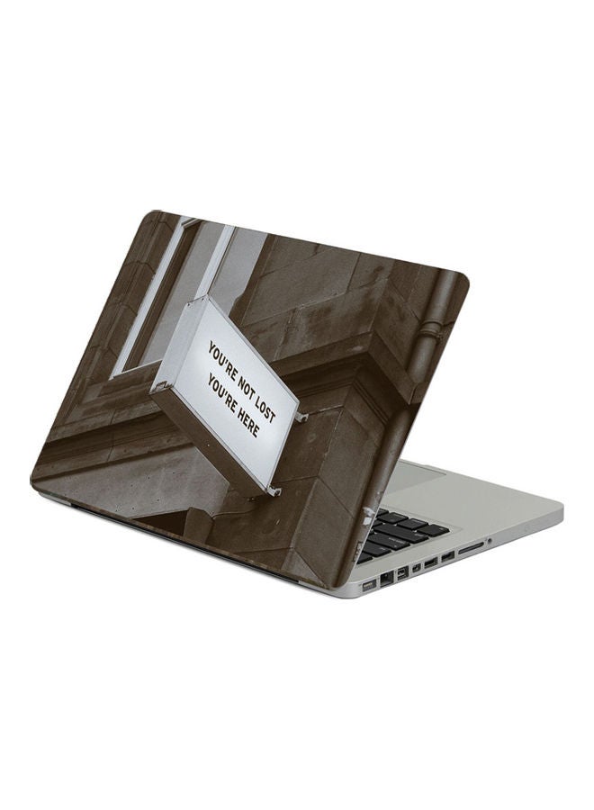 Signboard InscriptionPrinted Laptop Sticker 13.3 Inch Multicolor Multicolor