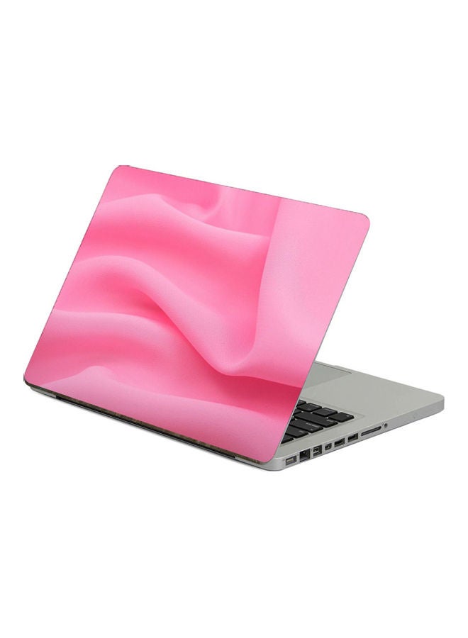 Fabric PinkPrinted Laptop Sticker 13.3 Inch Multicolor Multicolor 