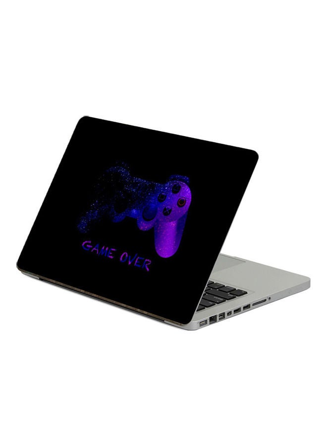 Game Over JoystickPrinted Laptop Sticker 13.3 Inch Multicolor Multicolor
