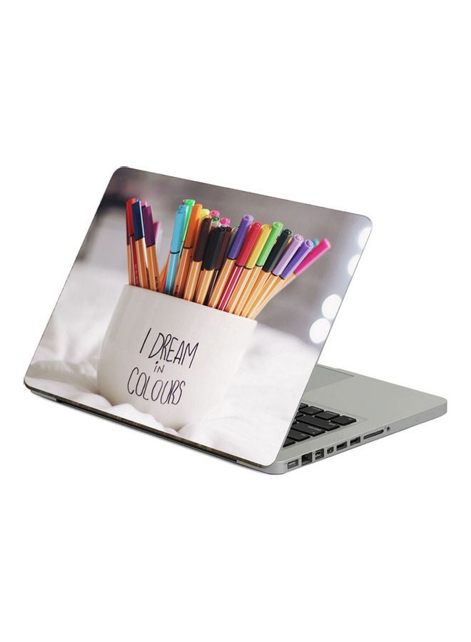 Pen CupPrinted Laptop Sticker 13.3 Inch Multicolor Multicolor 