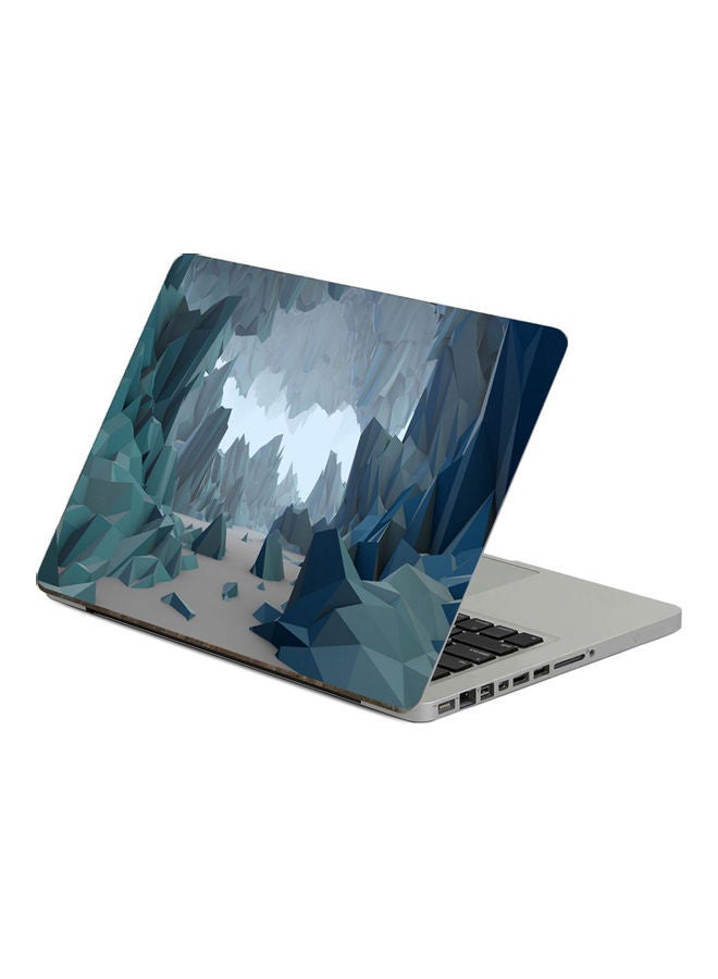 ملصق كمبيوتر محمول مطبوع بنمط مضلع منخفض بألوان عدة مقاس 13.3 بوصة متعدد الألوان