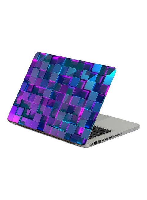 Cubes StructurePrinted Laptop Sticker 13.3 Inch Multicolor Multicolor