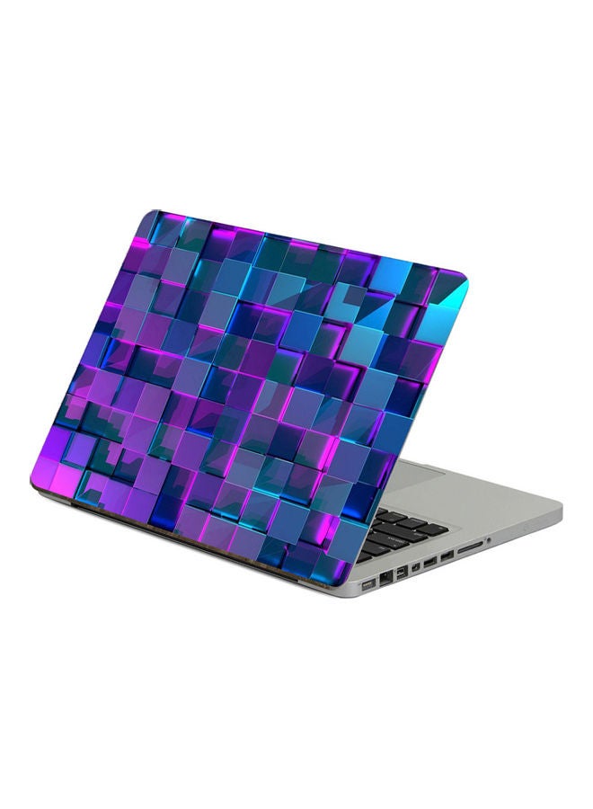 Cubes StructurePrinted Laptop Sticker 13.3 Inch Multicolor Multicolor