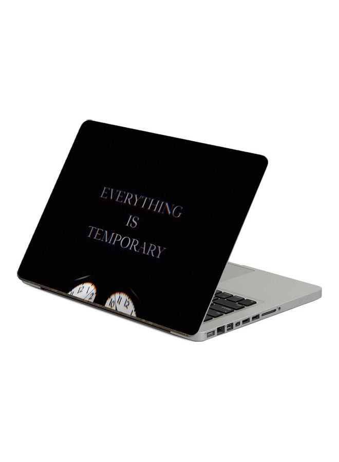 Time TemporaryPrinted Laptop Sticker 13.3 Inch Multicolor Multicolor 