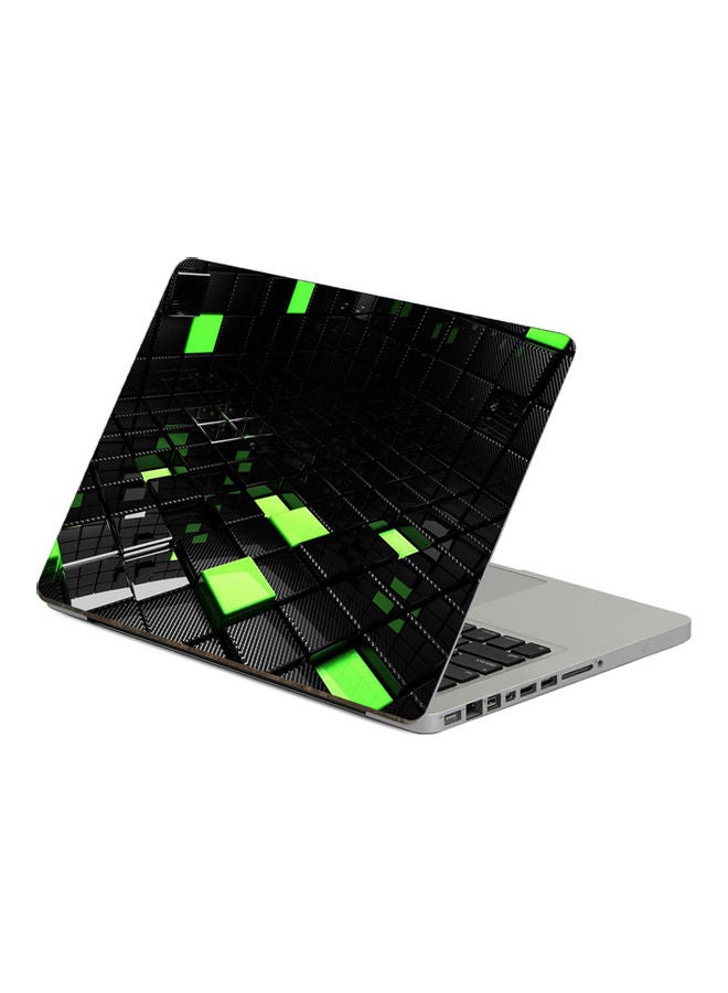 Generic Cube Square Printed Laptop Laptop Sticker Multicolor 
