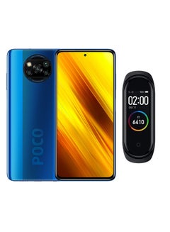 Poco X3 Dual SIM Cobalt Blue 6GB Ram 128GB 4G LTE with Mi Band 4 Gift