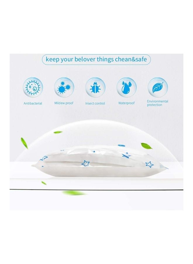 XiuWoo 6 Pieces Vacuum Storage Bags With Pump Multicolour - Image 5