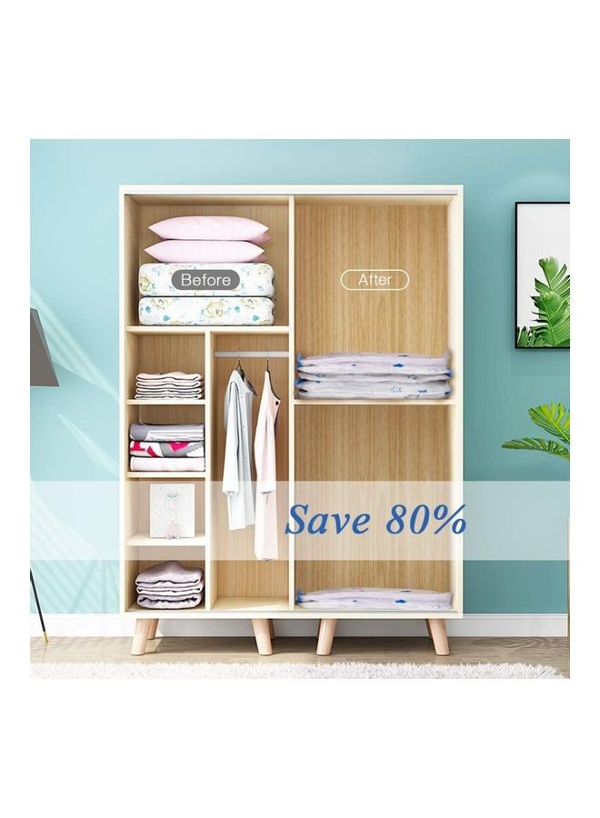 XiuWoo 6 Pieces Vacuum Storage Bags With Pump Multicolour - Image 3